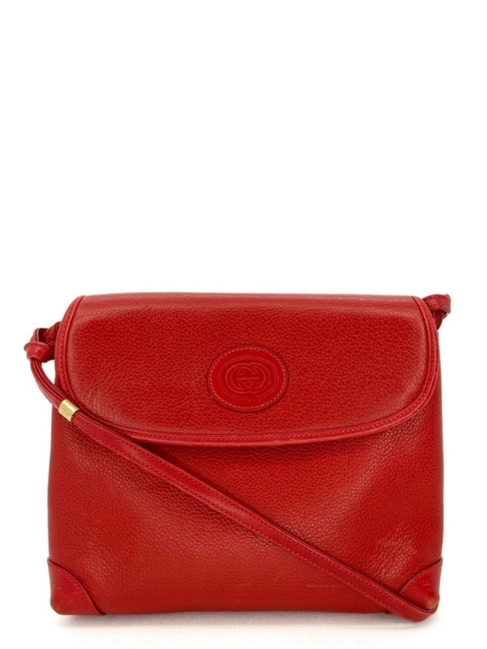 Vintage Gucci Red Leather Mini Shoulder Bag Handbag 1970s/1980s/Early 90s